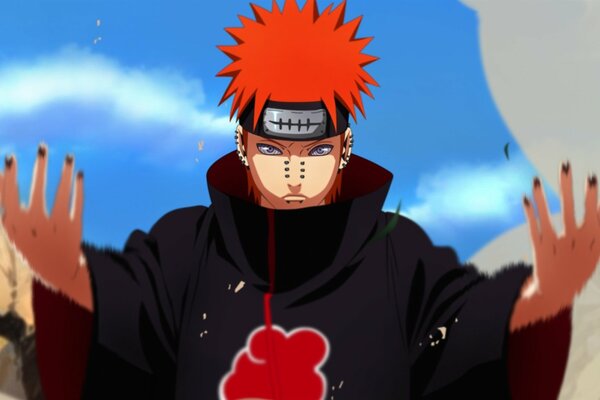 Naruto. Anime. Cabello rojo