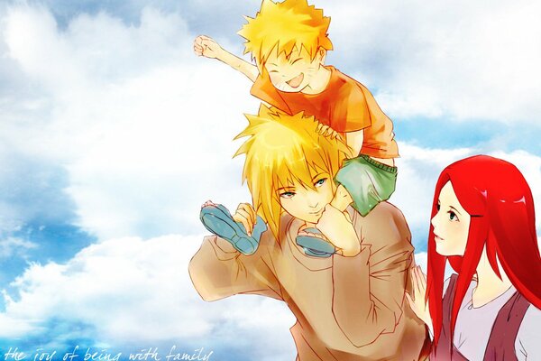 Anime uzumwki naruto - family