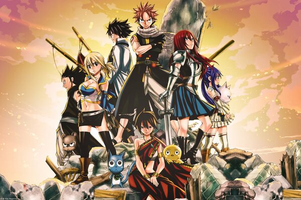 Bild mit den Helden der Anime Fairy Tail