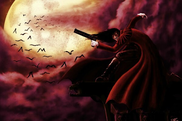 Hellsing vise les vampires qui s envolent