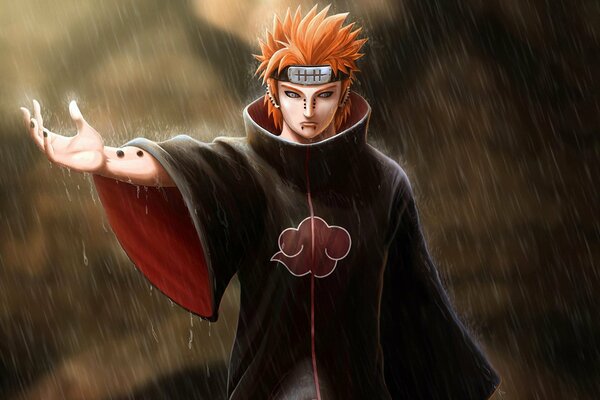 Mais Naruto est cool: le gars, le piercing et la main