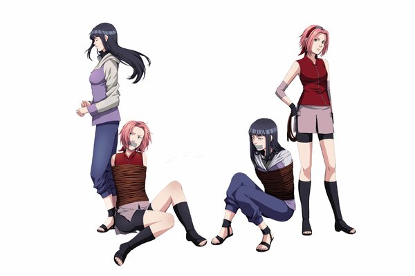 Naruto, Hinata, sakura Haruno girl