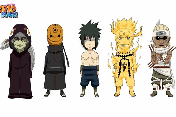 Personajes del popular anime Naruto