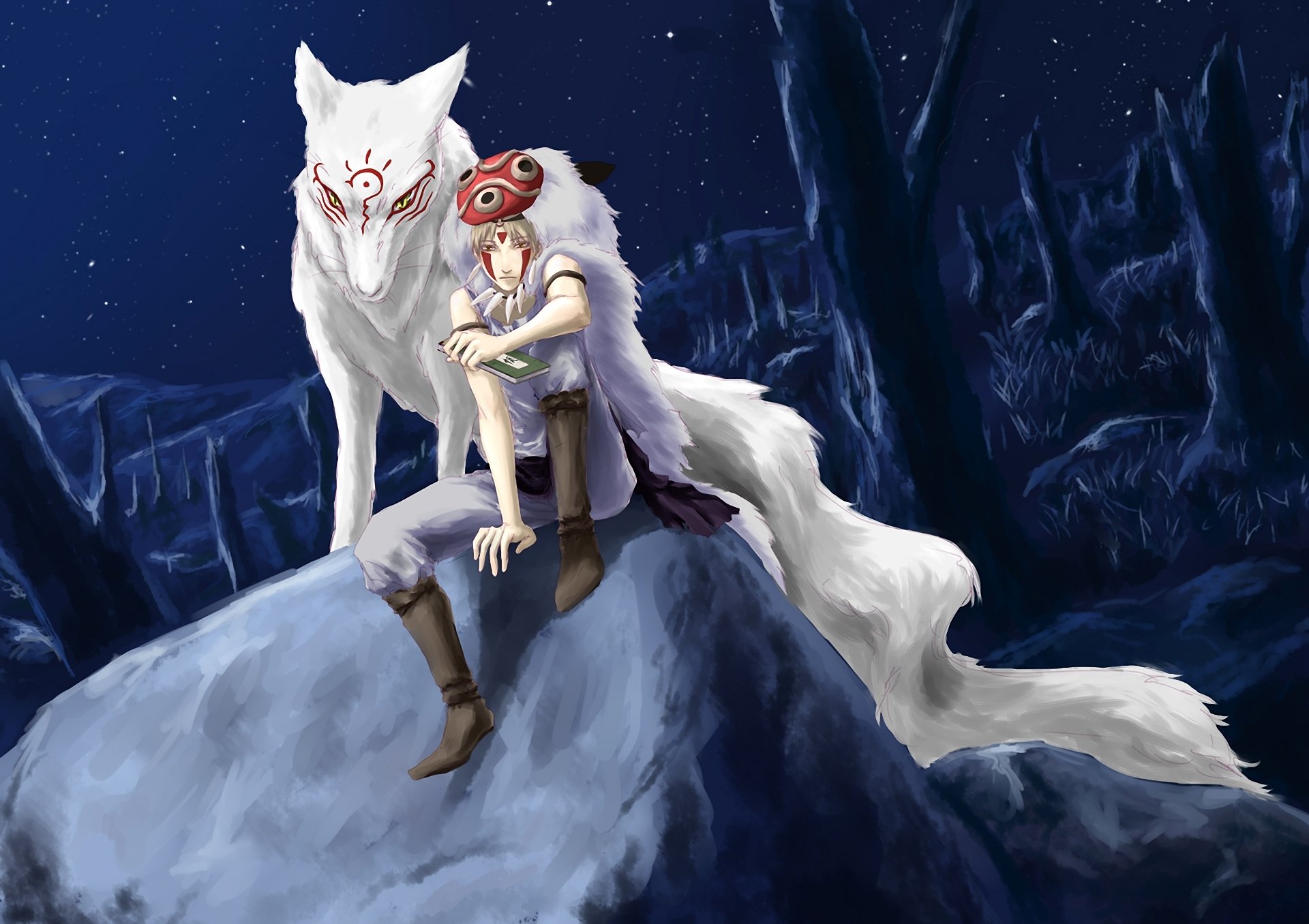 kunst natsume yuujinchou mononoke hime natsume takashi madara kerl wolf nacht stein notizbuch maske