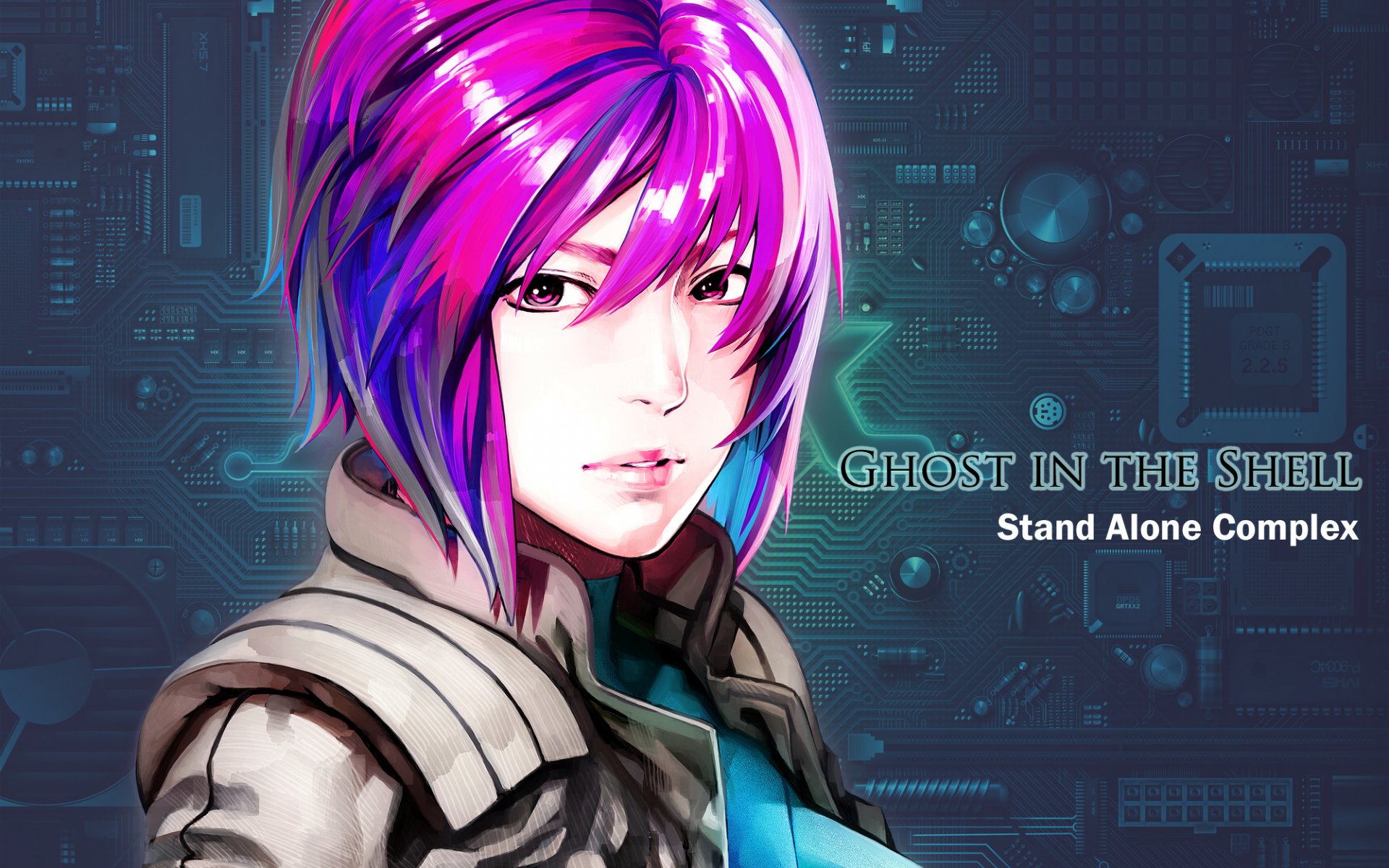 ghost in the shell kusanagi motoko kokaku kidotai stand alone complex stand alone major girl circuit the text