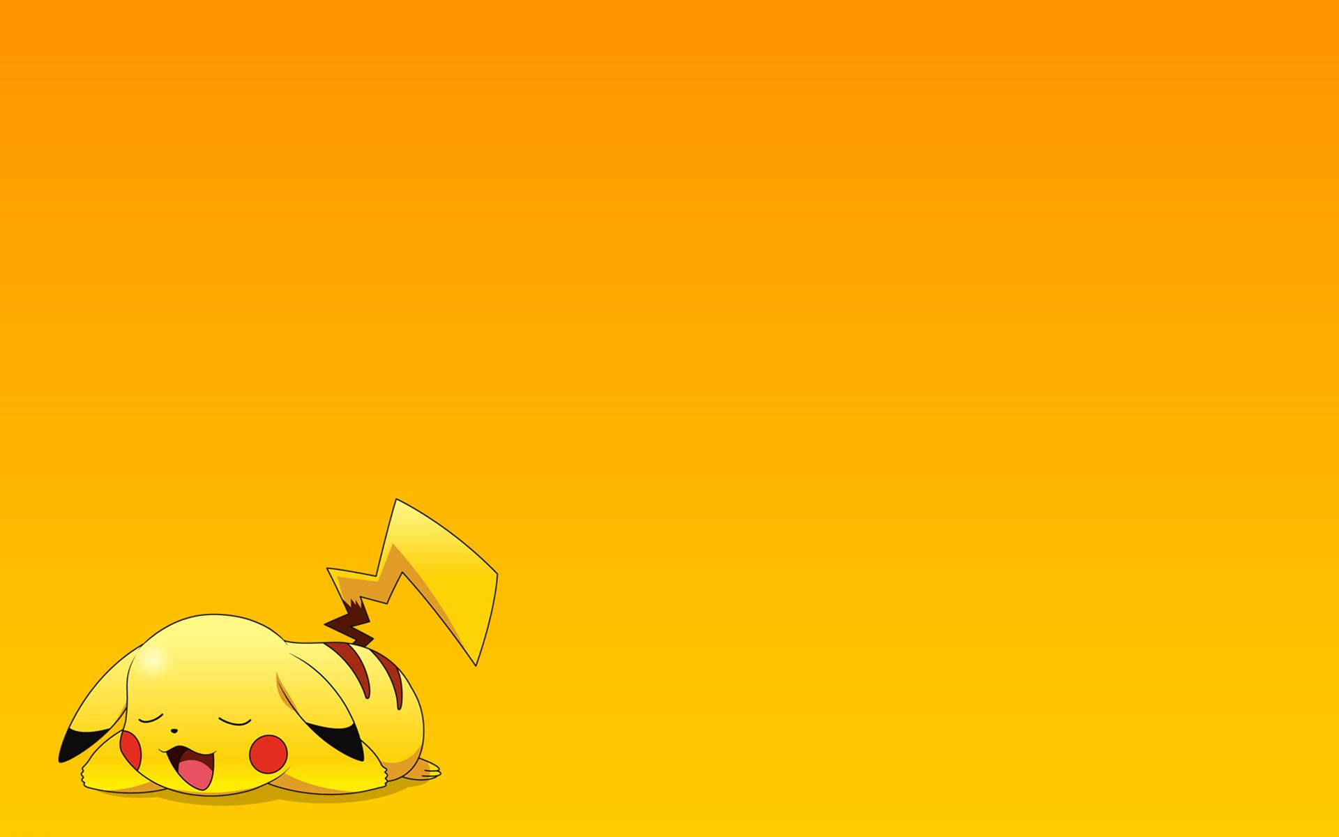 schlaf ruhe pokemon pikachu tapete anime cartoon