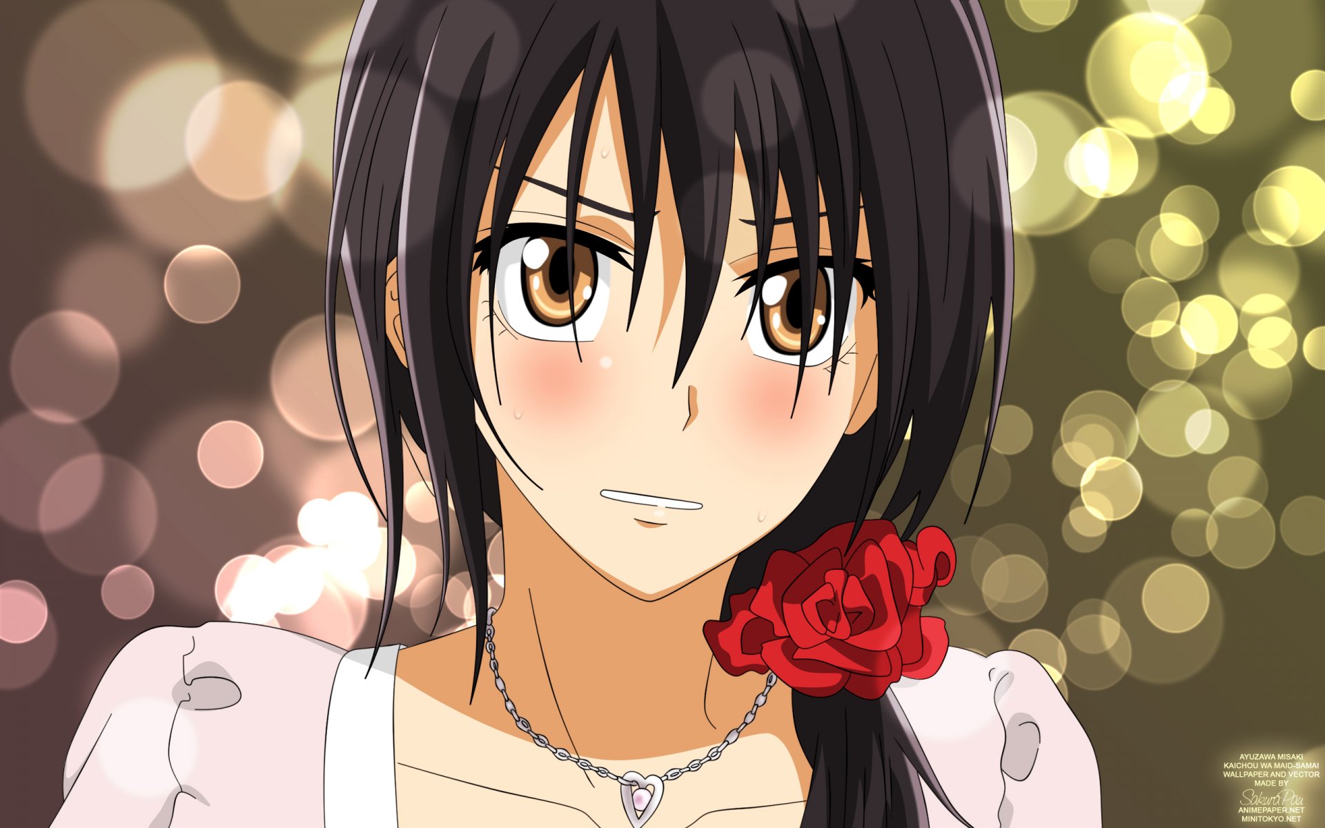 kaichou wa maid-sama misaki ayuzawa anime chica presidente del consejo de estudiantes-criada