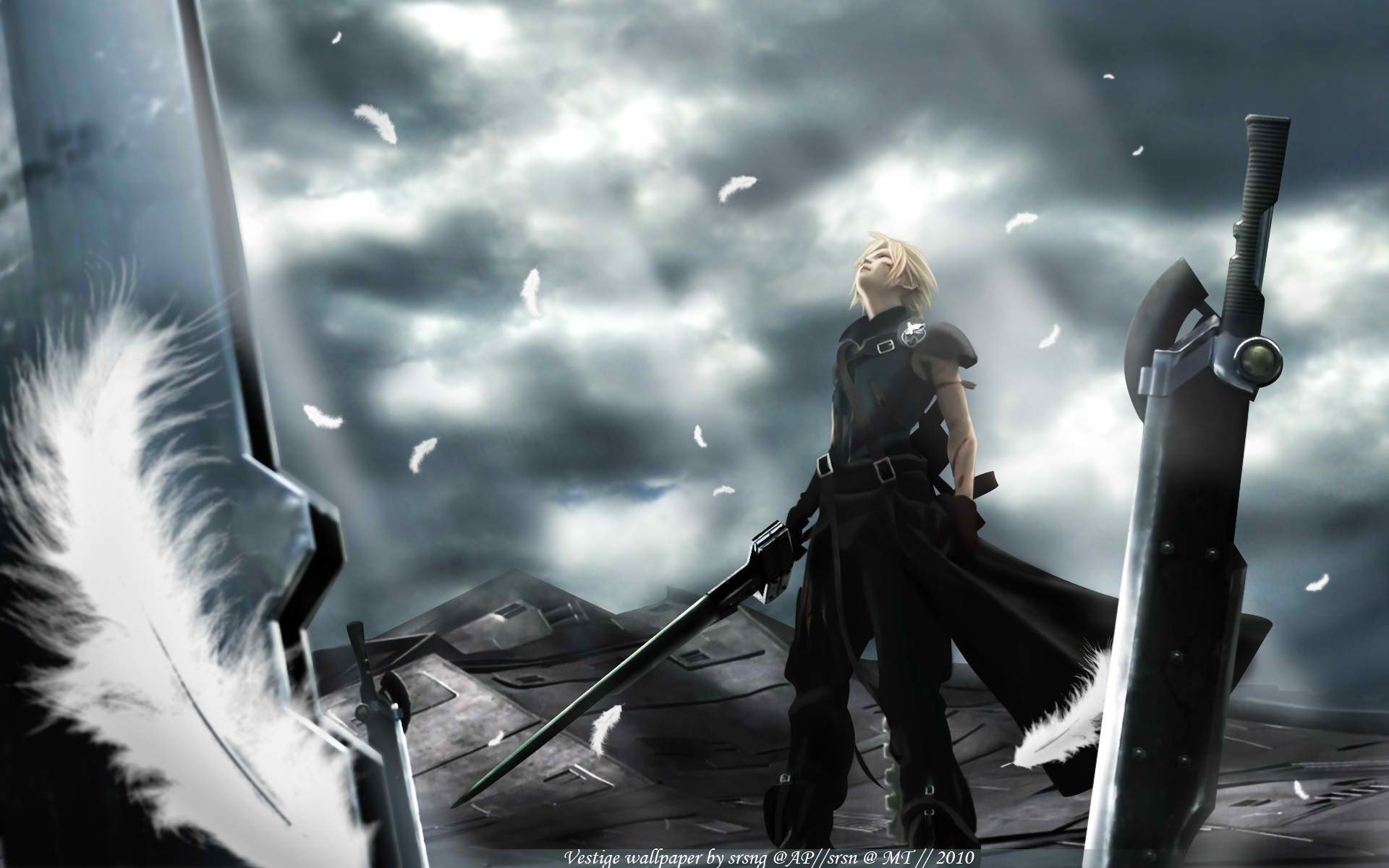 final fantasy 7 enfants de l avent cloud final fantasy anime arme