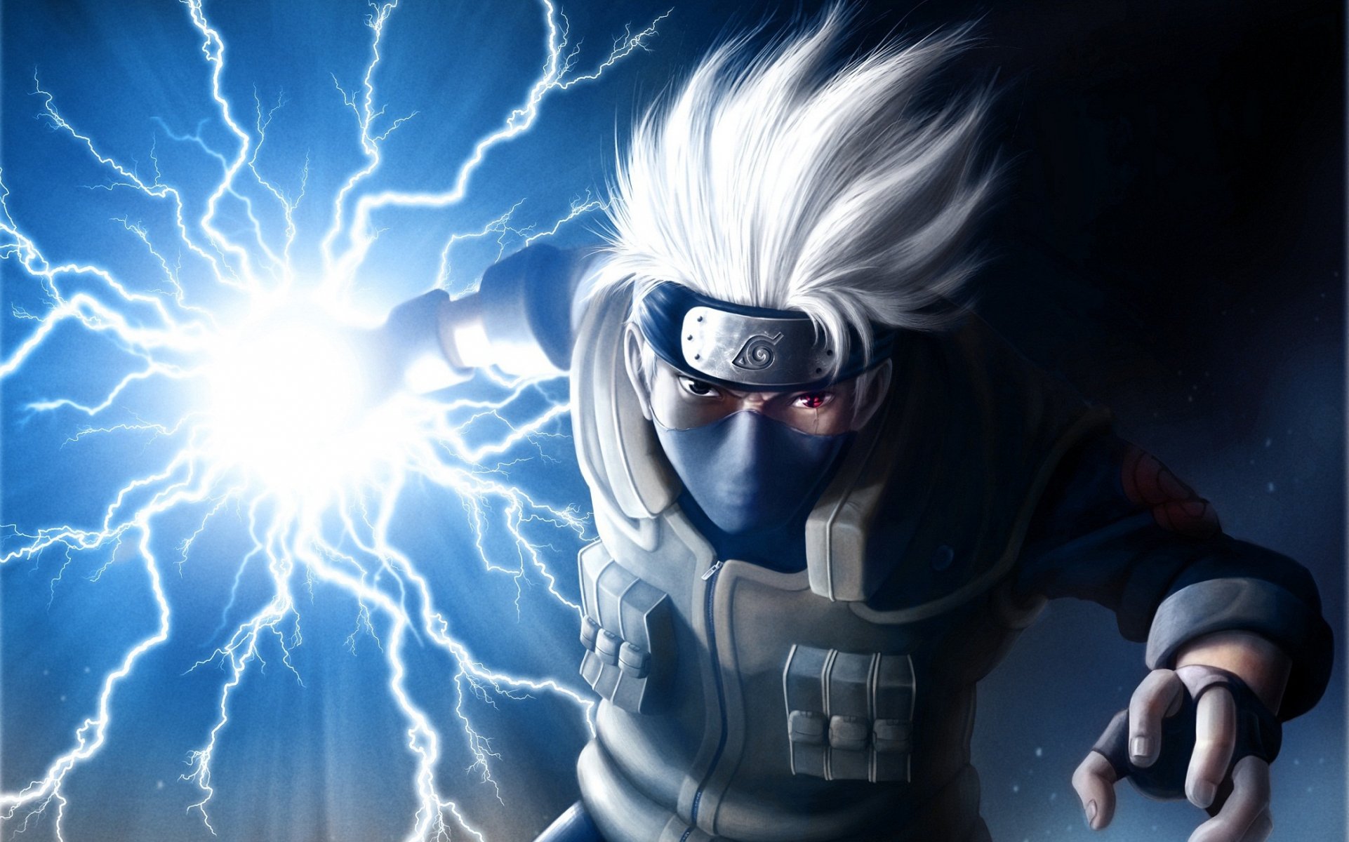 art makseph naruto hatake kakashi foudre cicatrice