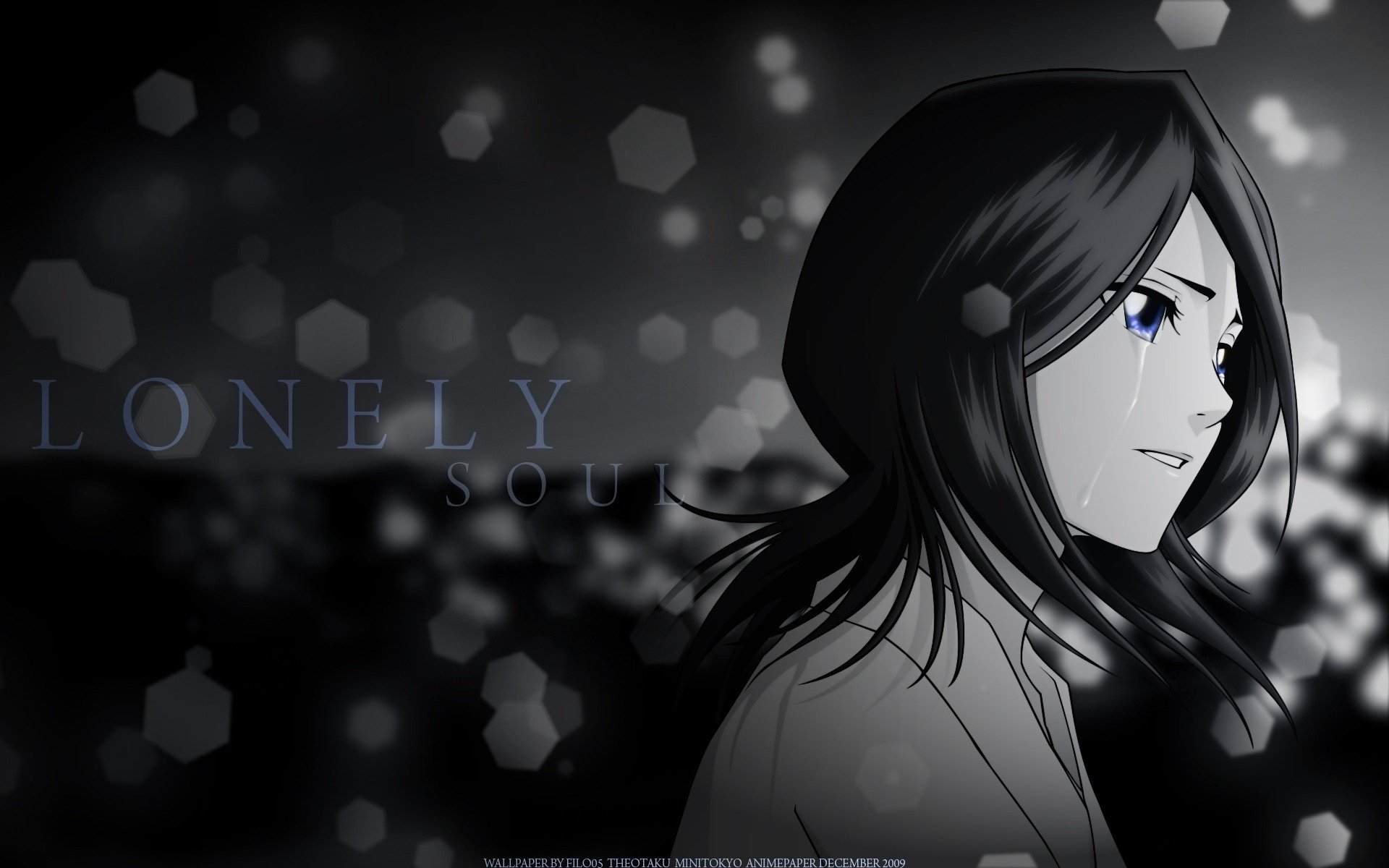 bleach rukia kuchiki anime lonely