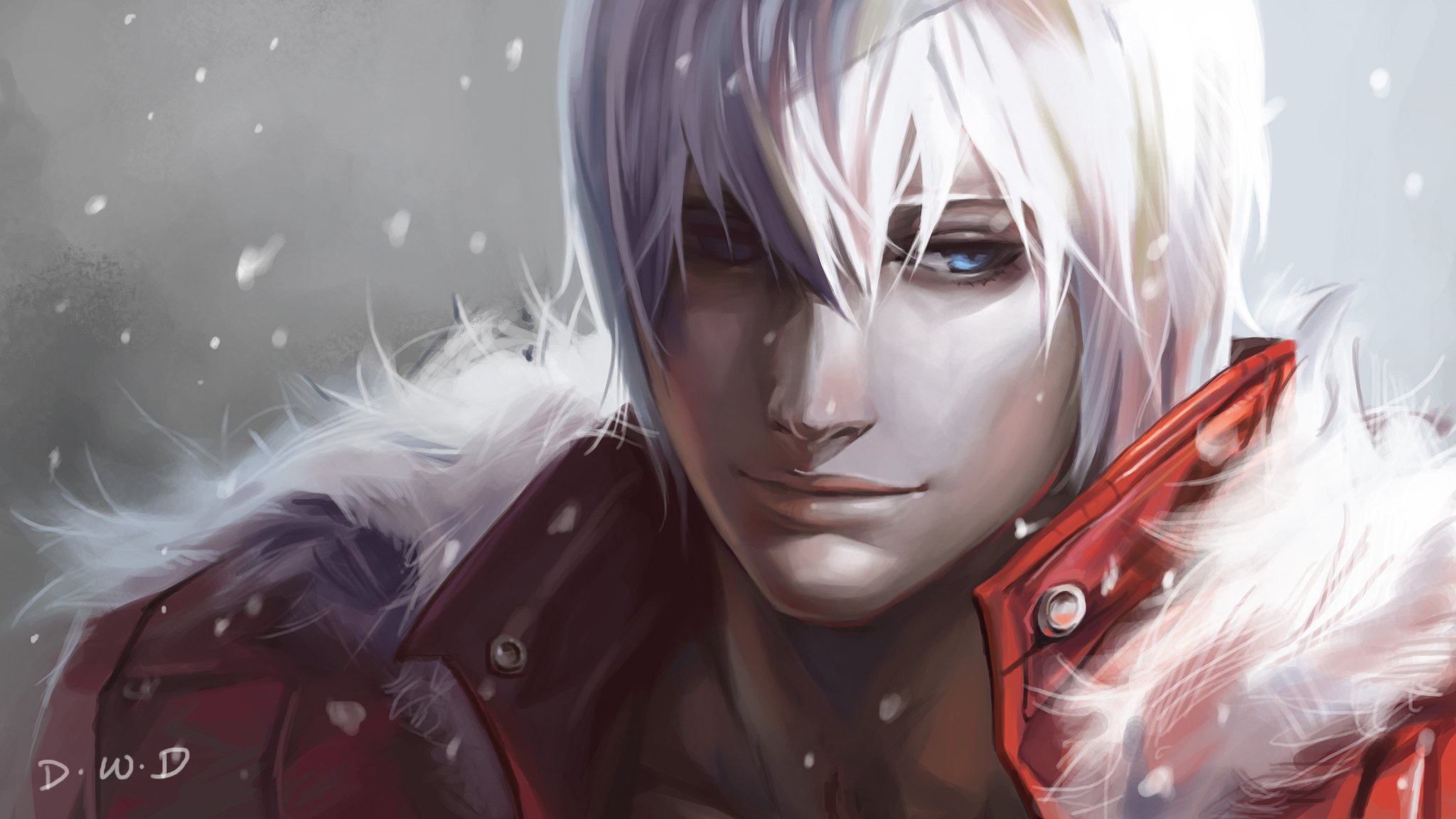 devil may cry dante art dantewontdie guy snow fur