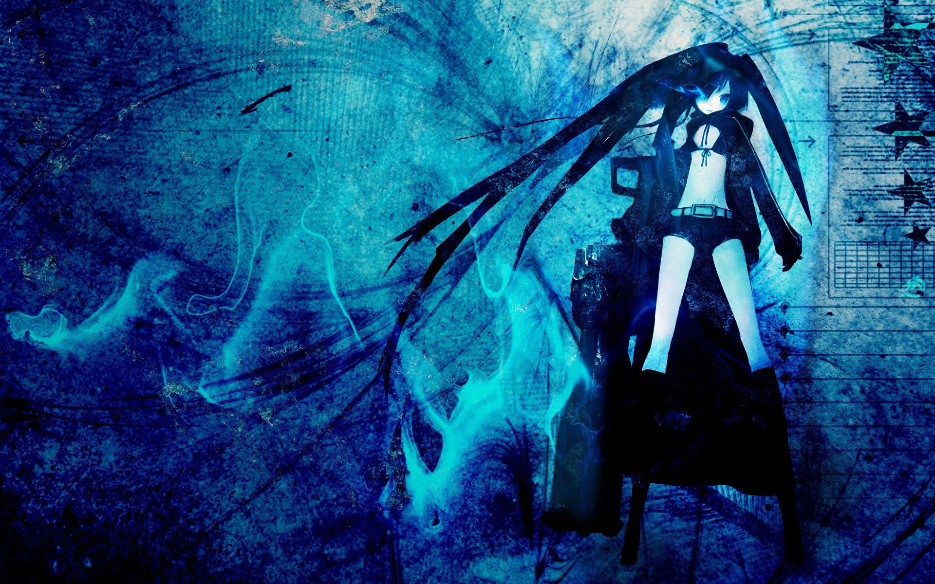 black rock shooter anime filles