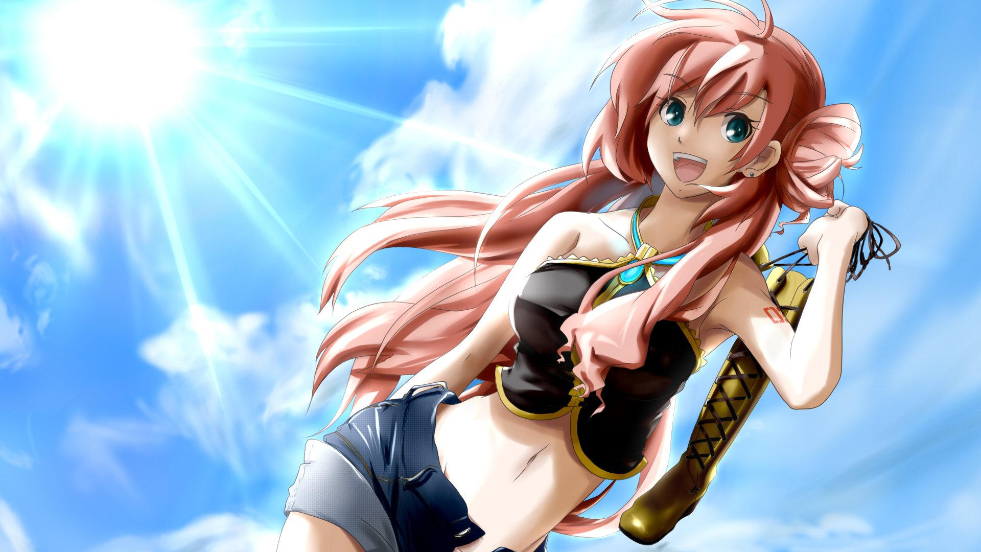 vocaloid vocaloid megurine luka art florence fille soleil botte joie