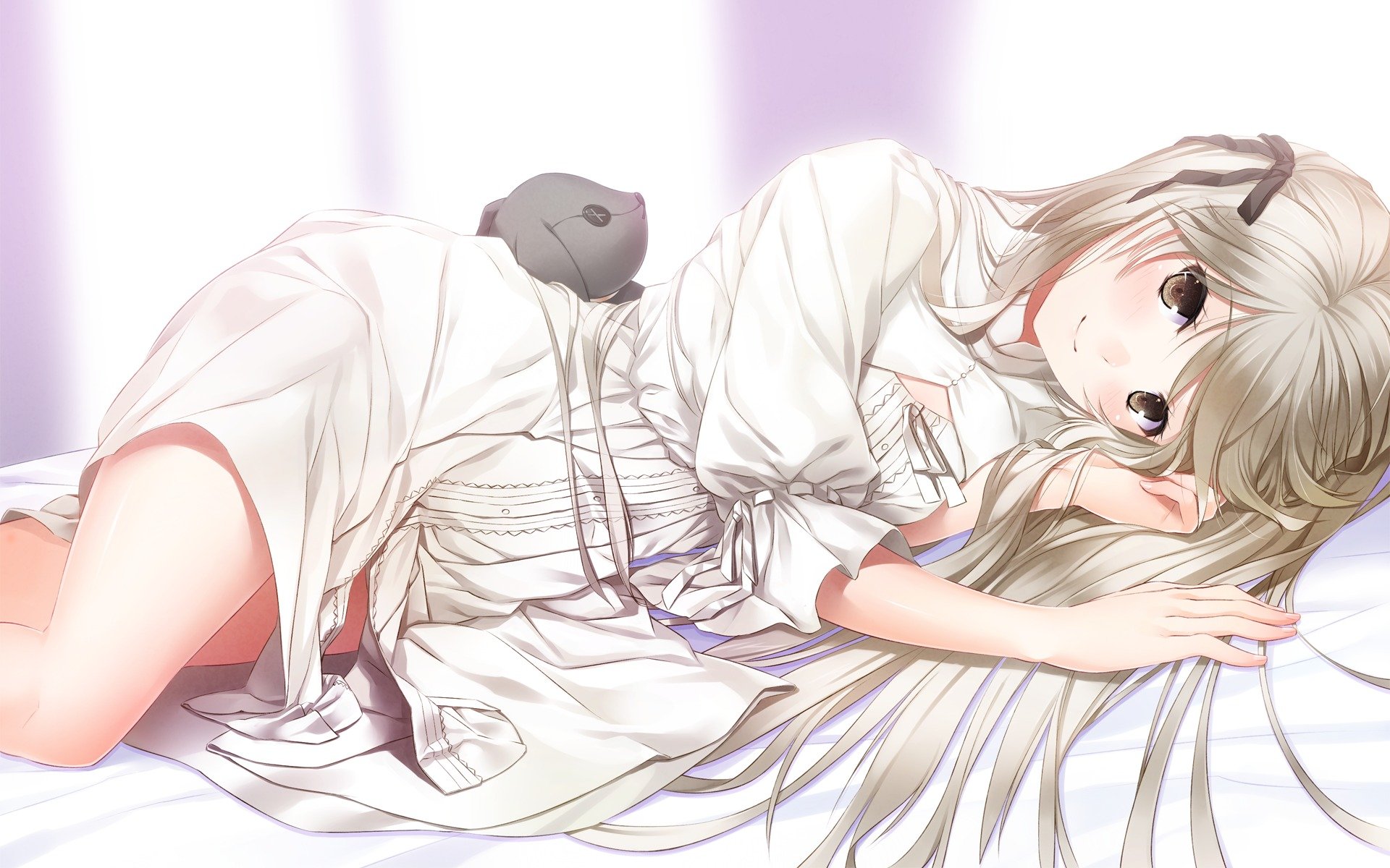 yosuga pas sora sora kasugano fille se trouve jouet lapin