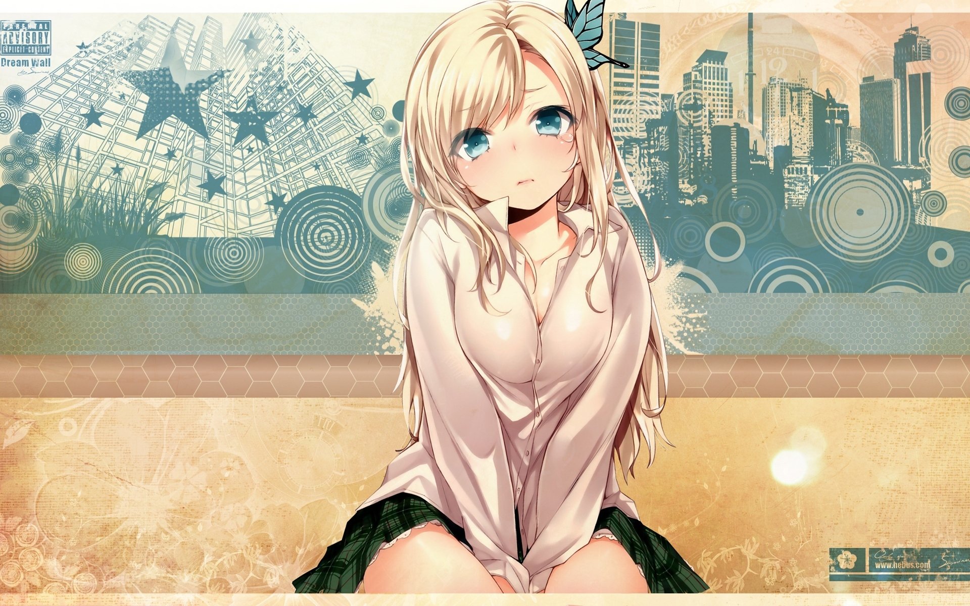 ragazza sena kashiwazaki kashiwazaki sena sguardo occhi azzurri imbarazzo uniforme scolastica ho pochi amici boku wa tomodachi ga sukunai