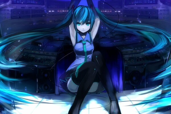 Chica Hatsune Miku . Anime