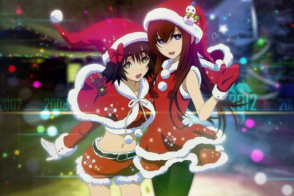 Anime in the Christmas style of Shiina