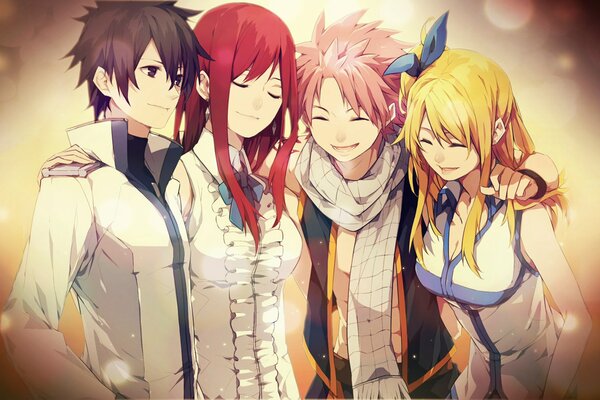 Personajes de anime cuentos de Erza