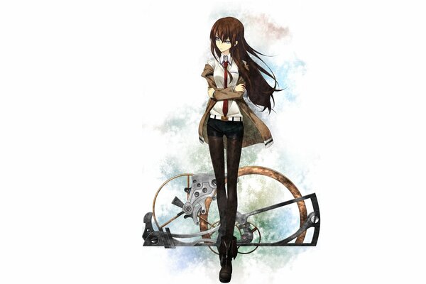 Chica makise kurisu y la puerta de Stein Vicky