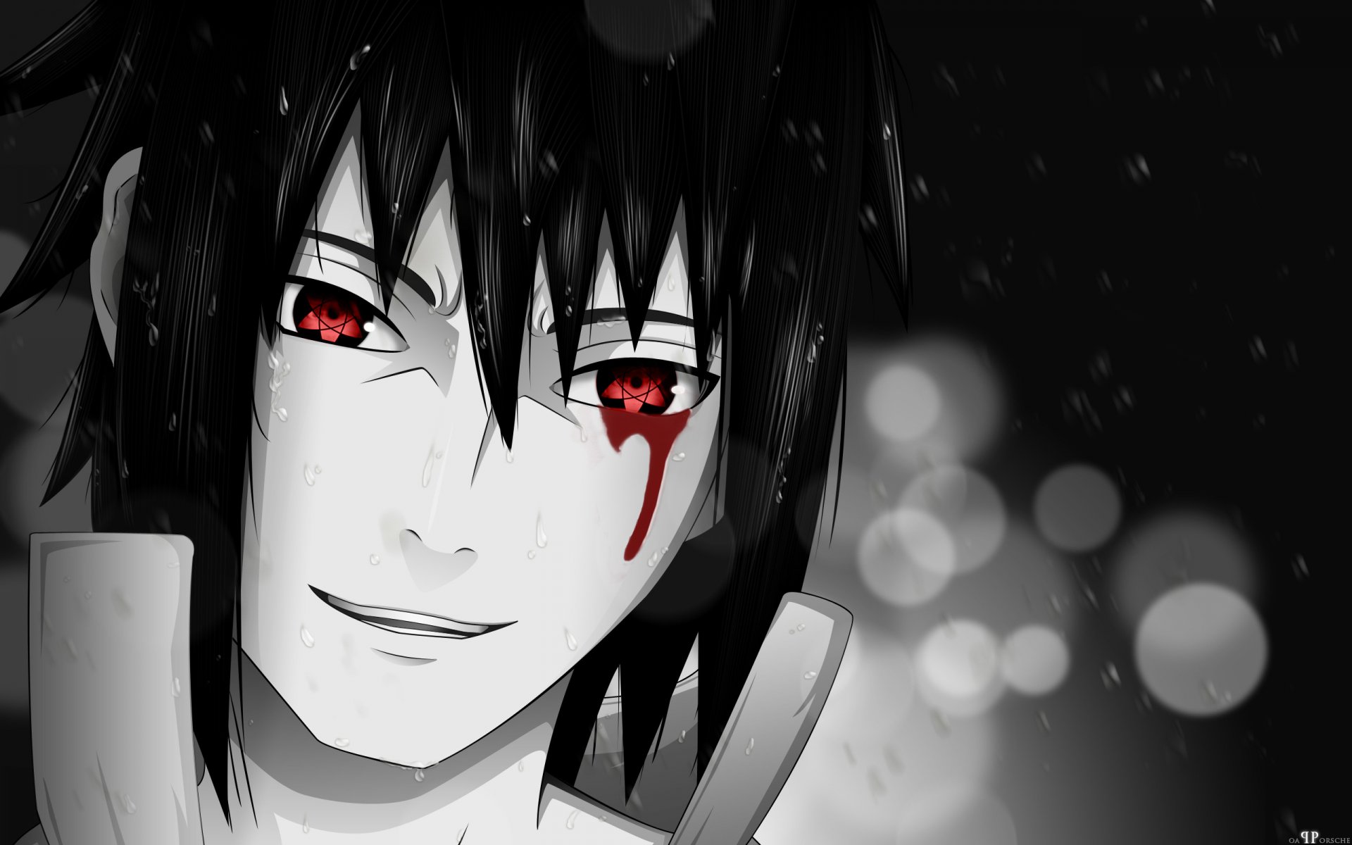 naruto shippuuden sasuke chroniques de l ouragan sang sourire sharingan mangekyu chb larme