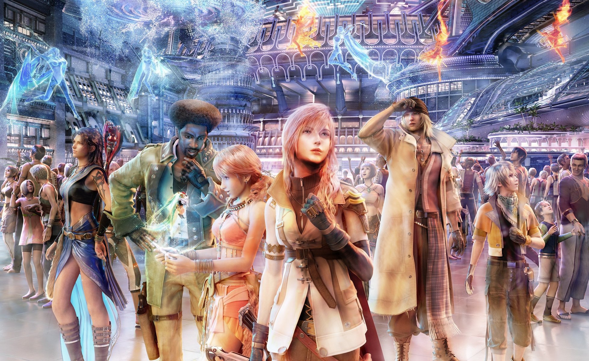 anime 3d final fantasy full color