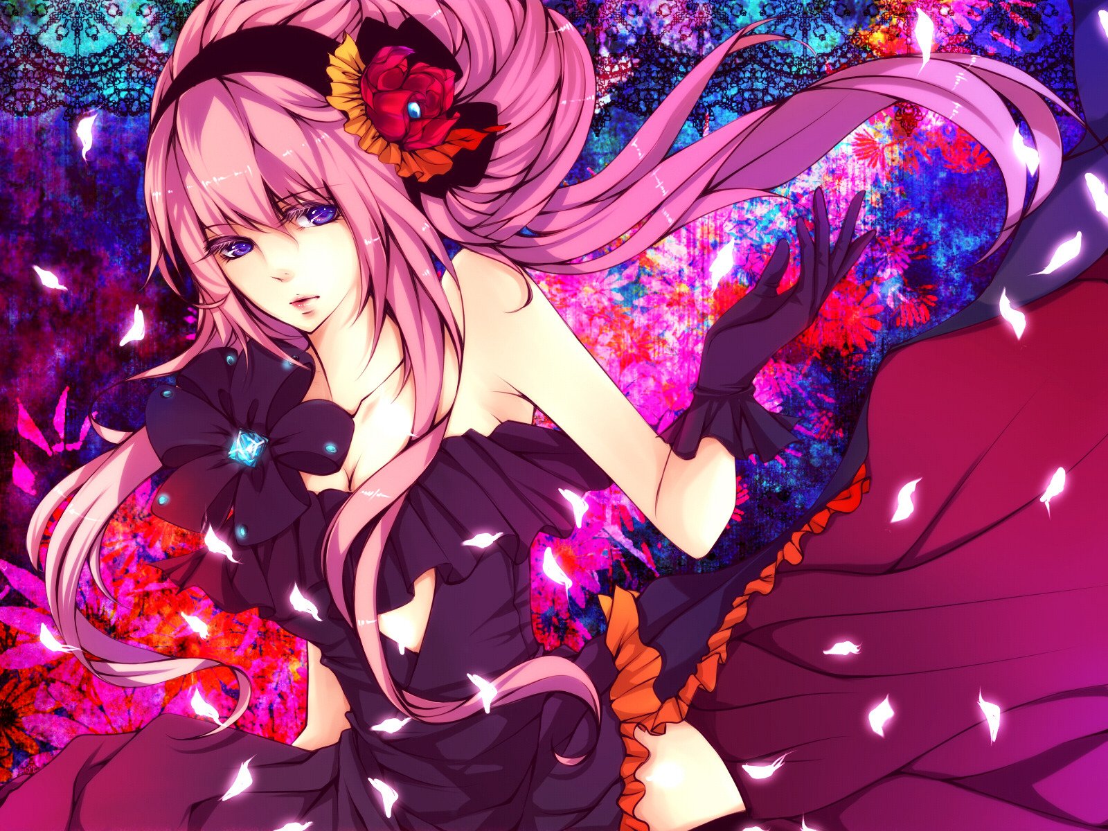 vocaloid megurine luka vocaloid pink hair look lepeski