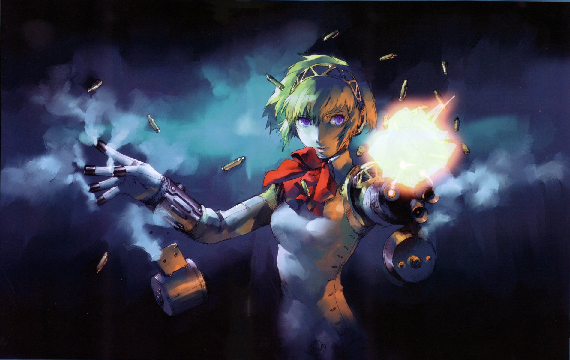 aegis persona 3 robots cyborg fingers shooting