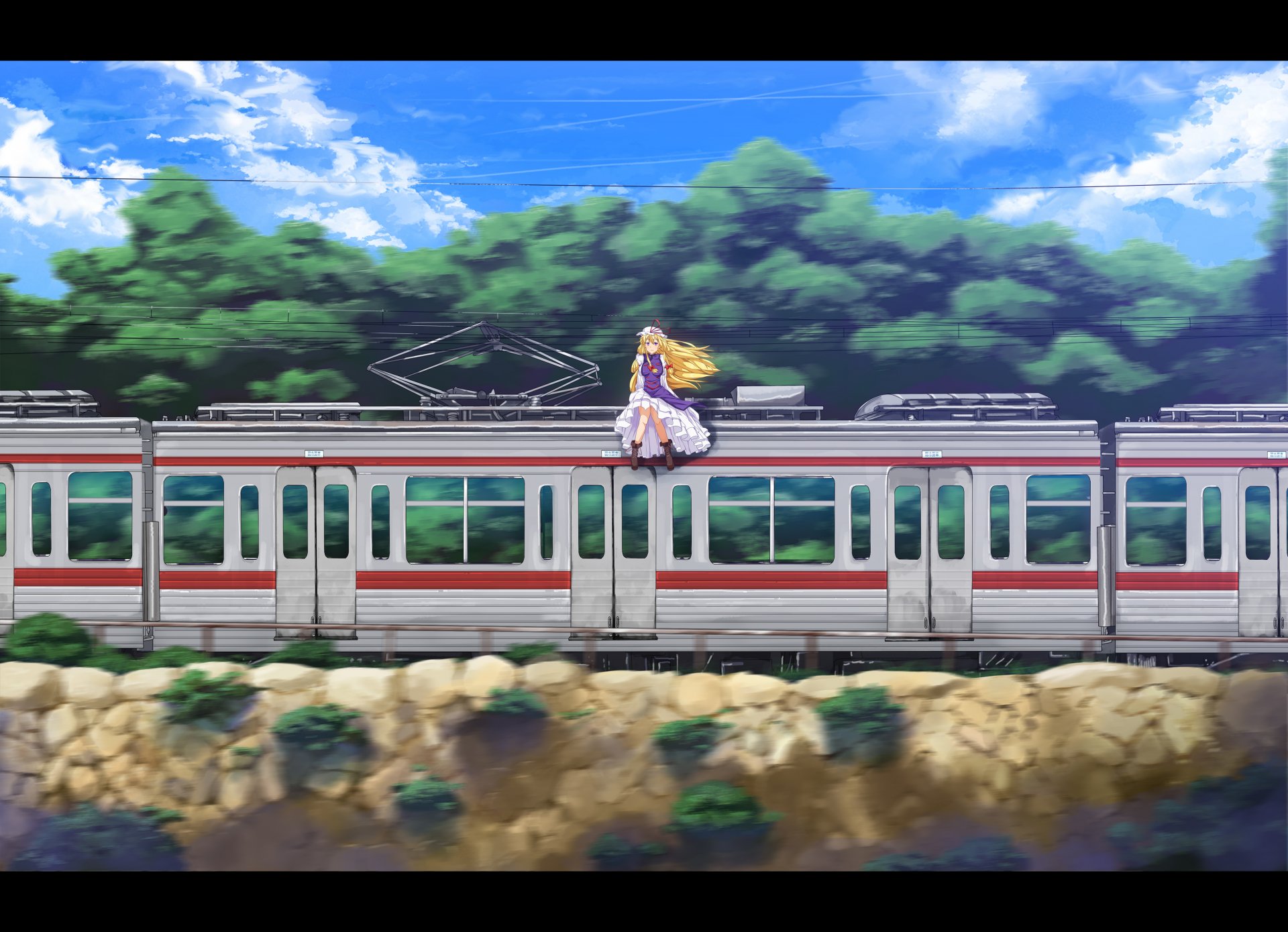 yakumo_yukari tren vagones velocidad uno