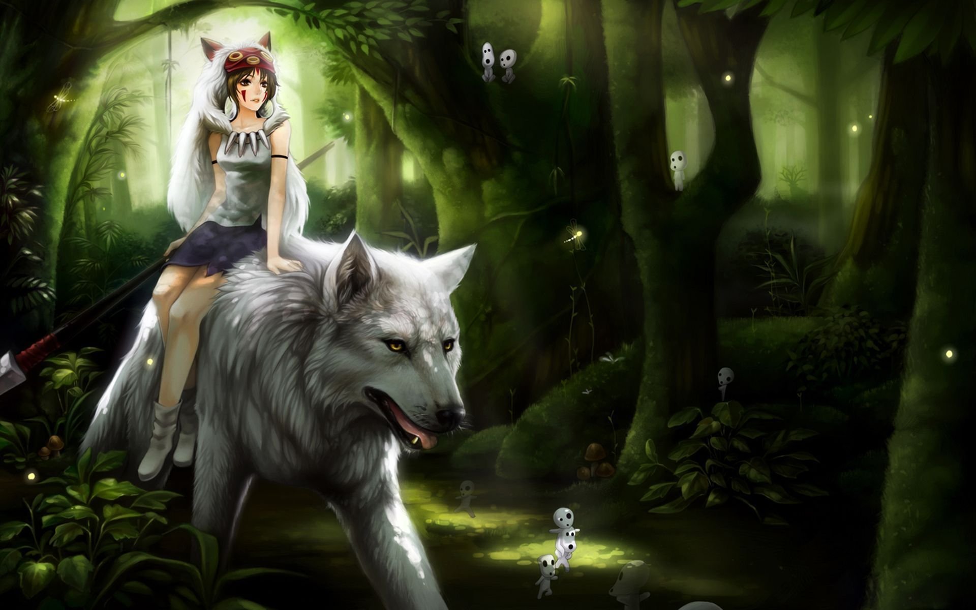 anime fille loup