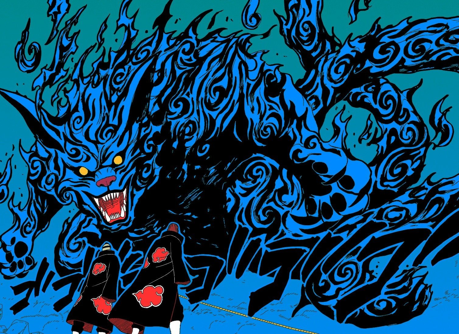 akatsuki naruto paint monster