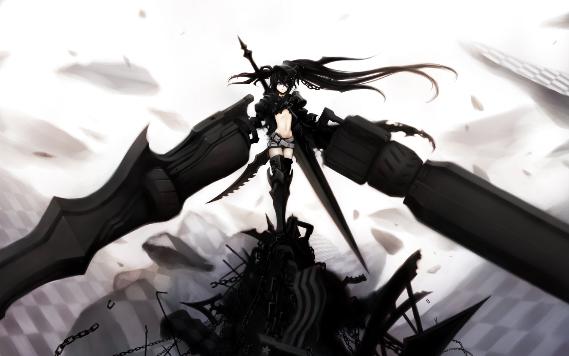 black rock shooter miecz broń