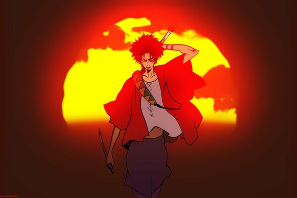 Samuraj Champloo o zachodzie słońca, Anime