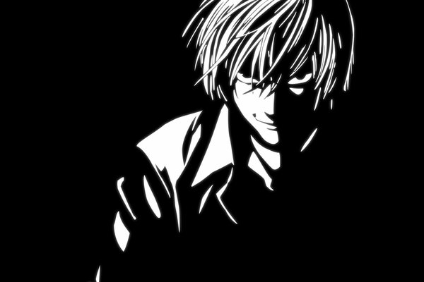 Art with Kira from the anime Death Note