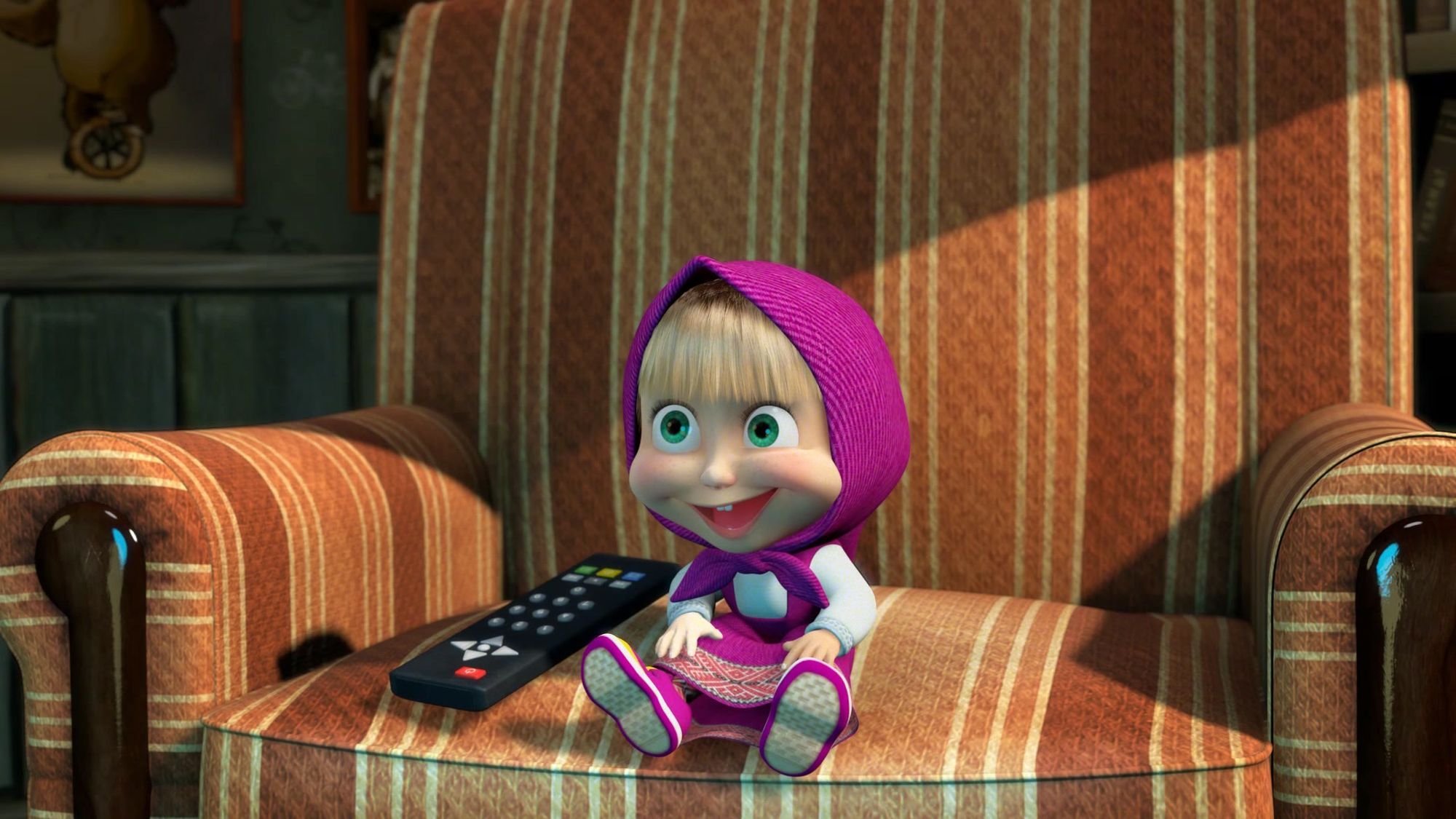 masha and the bear chair remote of interest