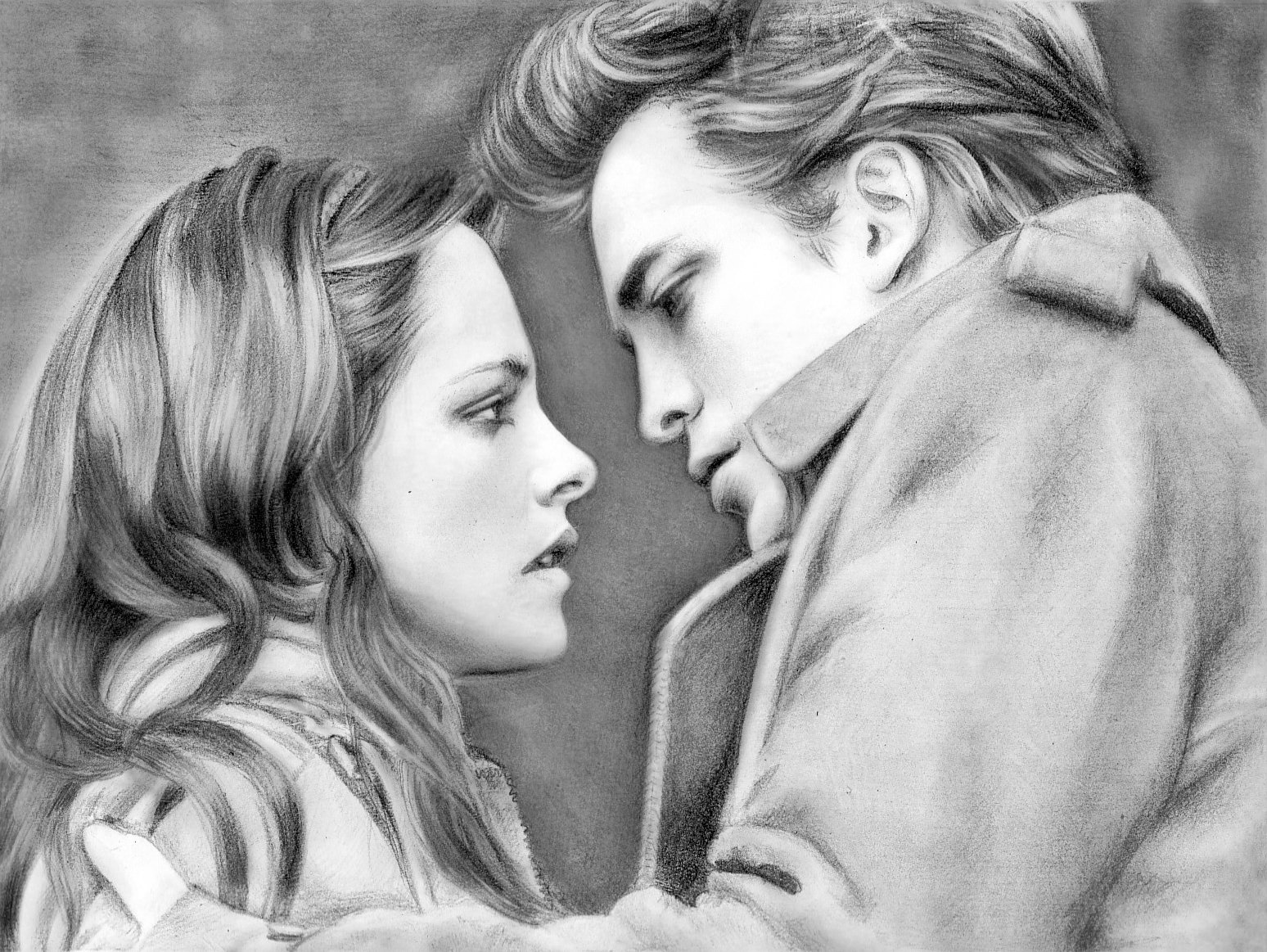 twilight dessiné par kristen stewart rob pattison