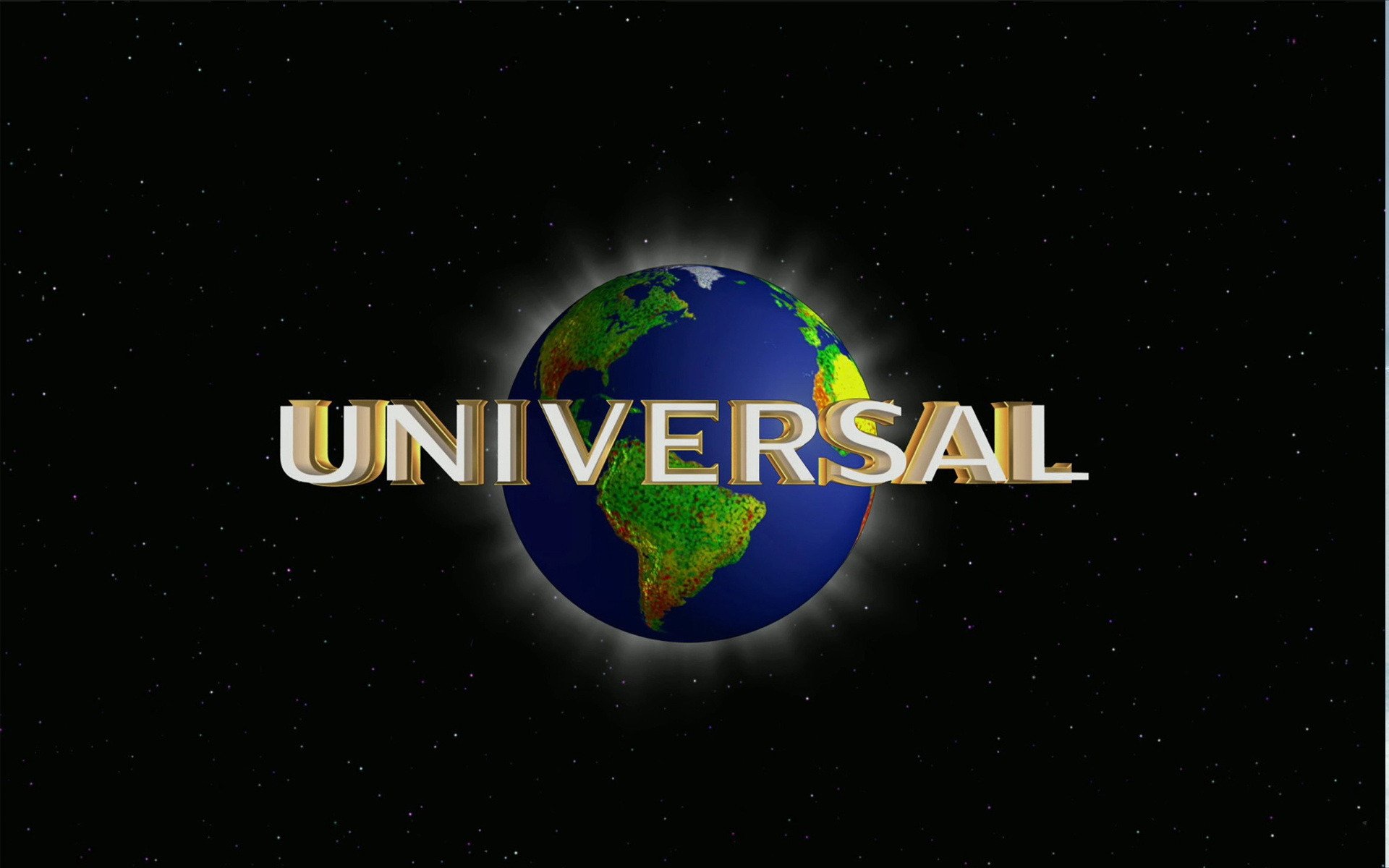 universale studio cinematografico logo iscrizione pianeta terra stelle