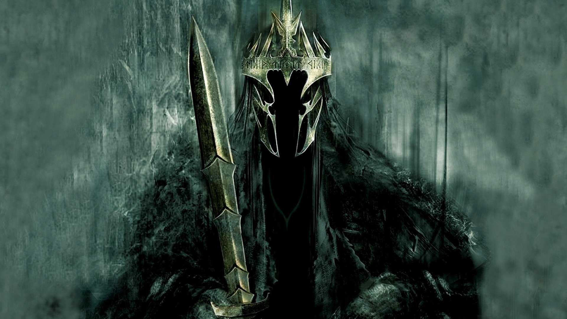 j rr tolkien el señor de los anillos rey hechicero líder nazgûl espada corona