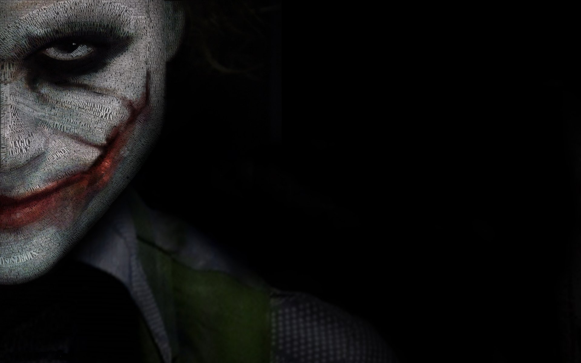 joker sorriso scritte faccia