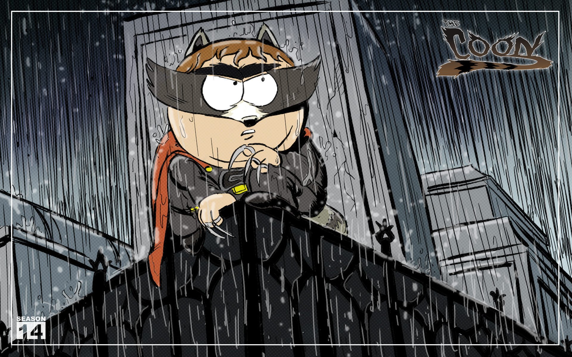 outh park coon cartman raccoon super hero villain