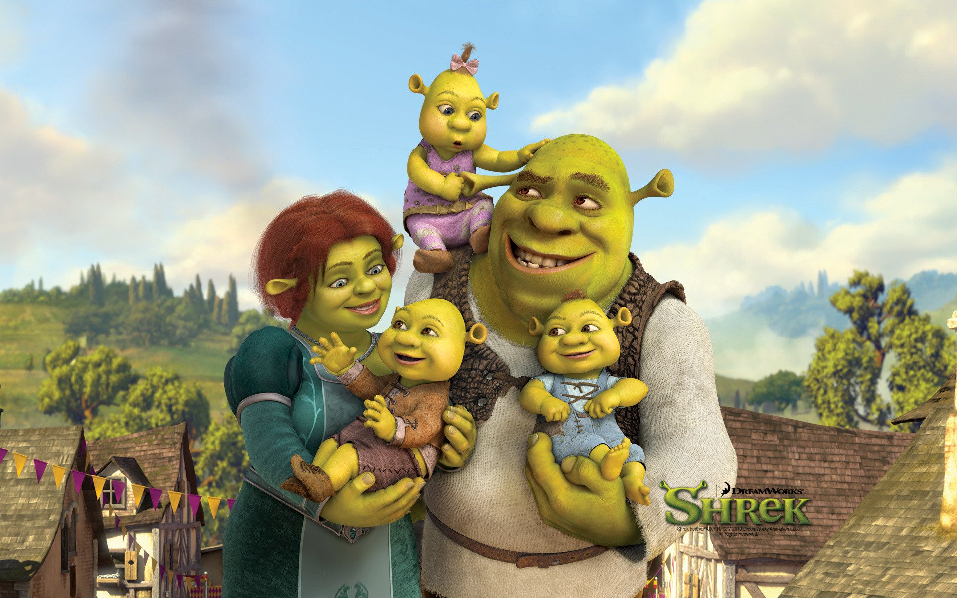 shrek 4 kreskówka dzieci fiona