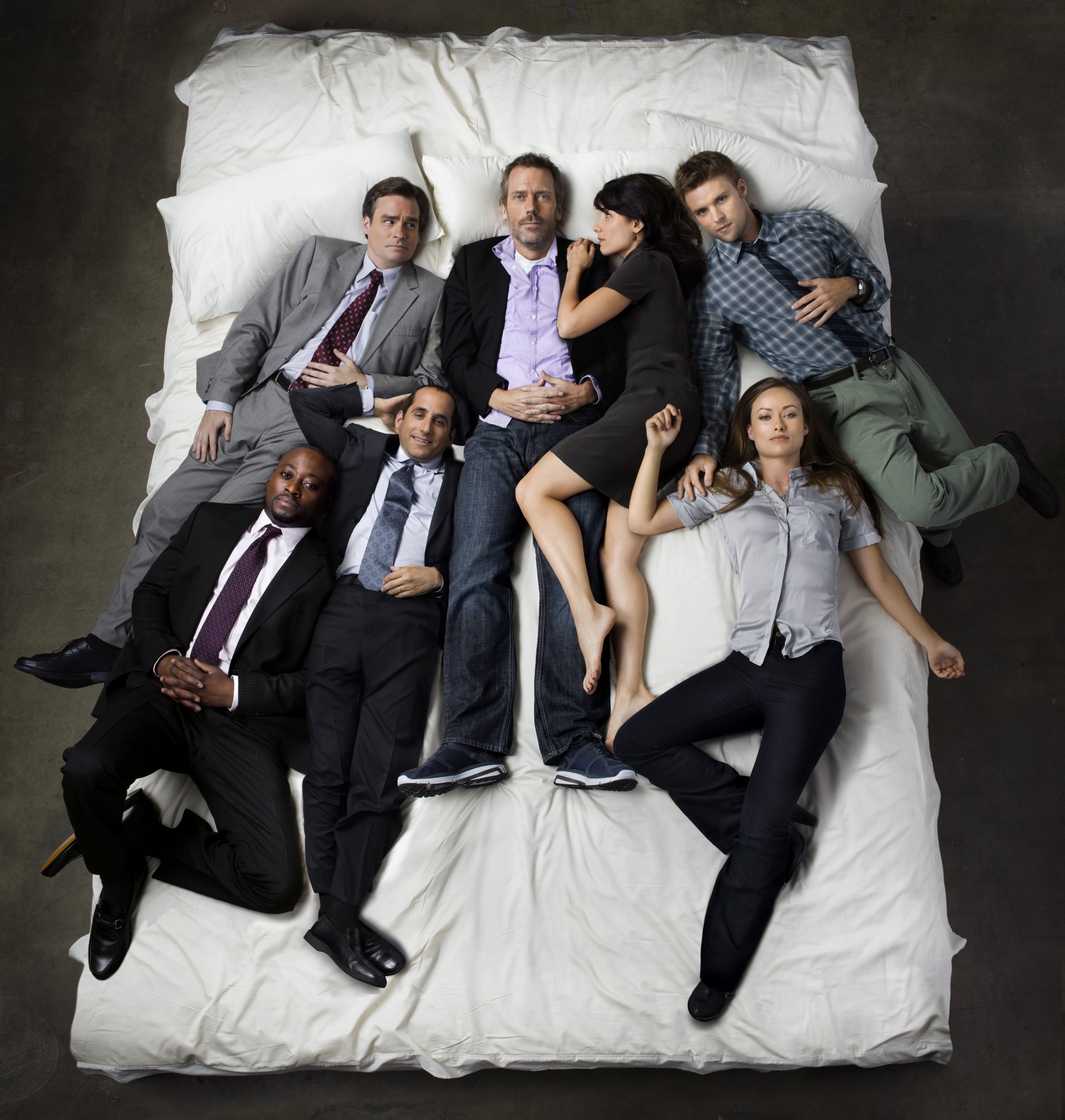 dr. house house md hugh laurie lisa edelstein omar epps robert sean leonard jesse spencer peter jacobson olivia wilde