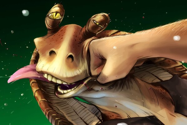 Jar jar binks Schlag die Sternenkrieger