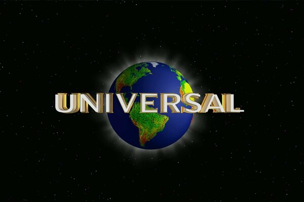 Universal logo of the film studio - earth