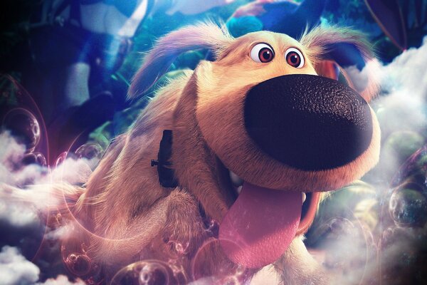 Hacia arriba. El perro sonriente de pixar