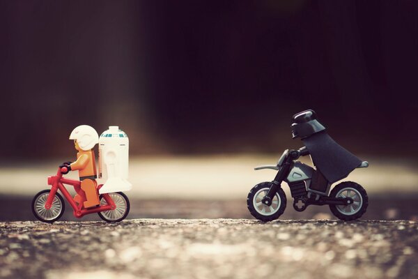 Échapper à Darth Vader. Figurines Lego