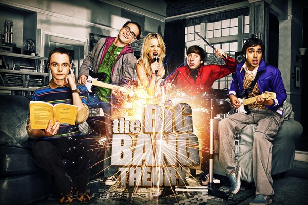 Il cast della serie tv la teoria del Big Bang