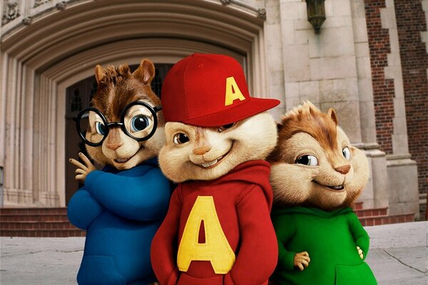 Les Chipmunks du film Alvin et les Chipmunks