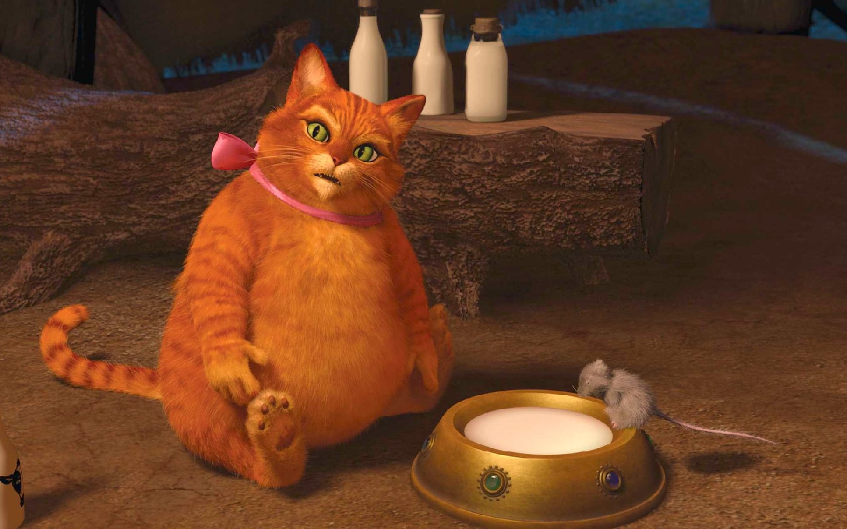 shrek für immer katze fetter mann lapul bogen rot