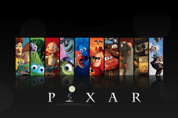 Cartoni animati Pixar. Eroi diversi