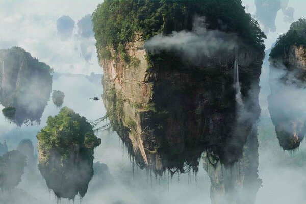 Montañas flotantes de la película avatar